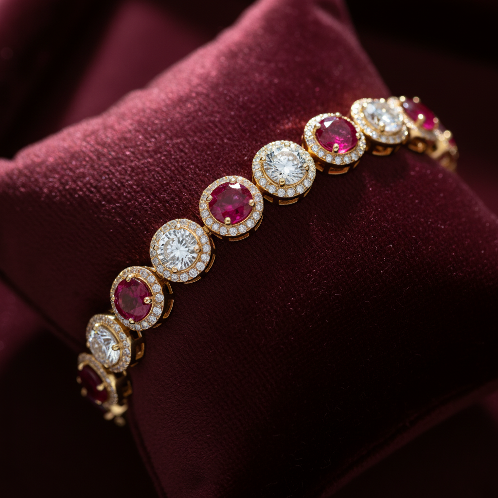 Ruby & Diamond Bracelet
