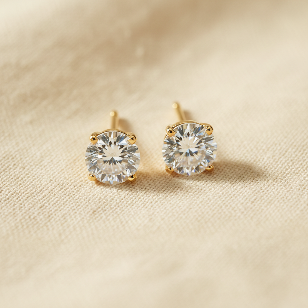 Diamond Stud Earrings
