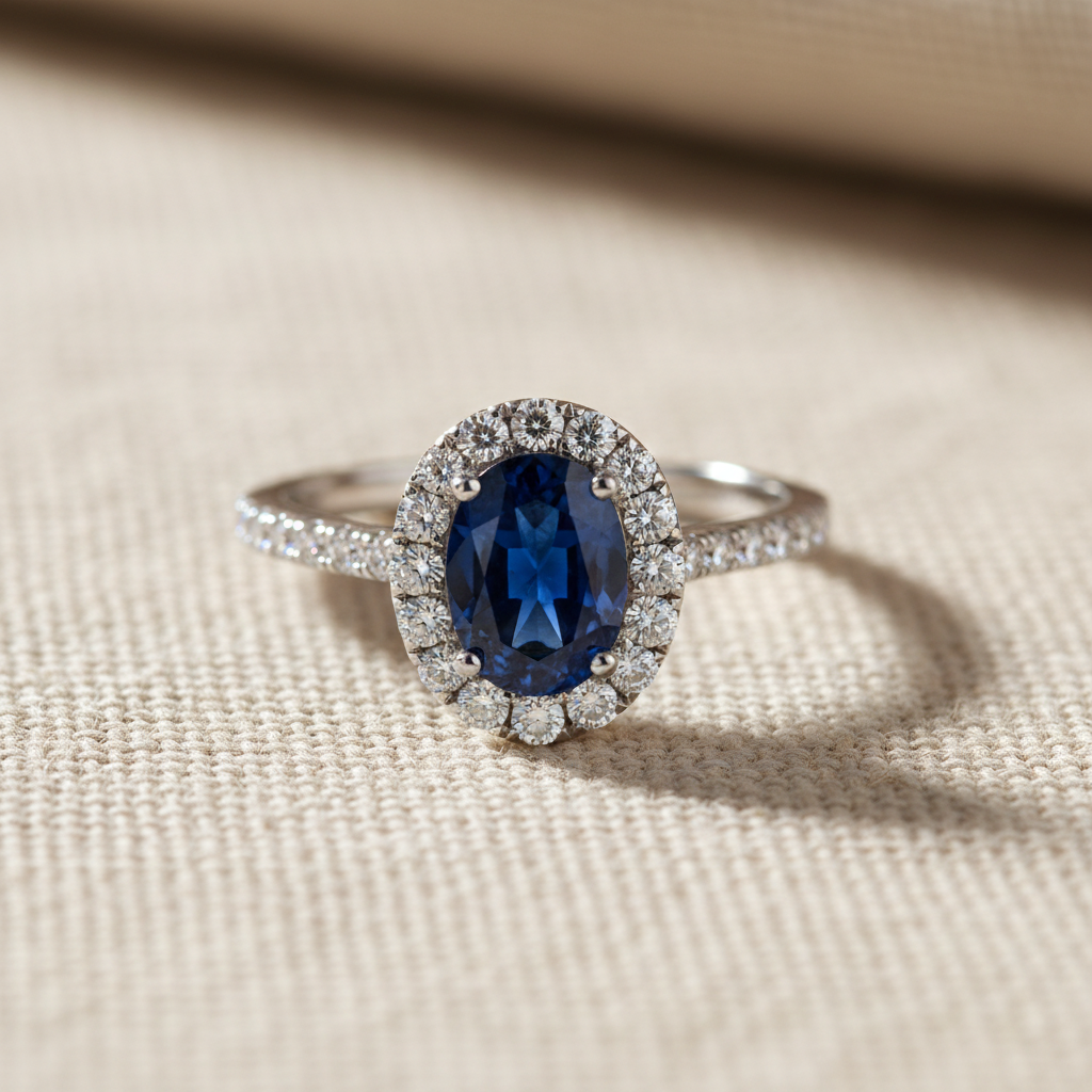 Sapphire & Diamond Ring